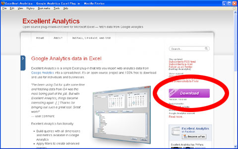 Excellent Analytics のダウンロード